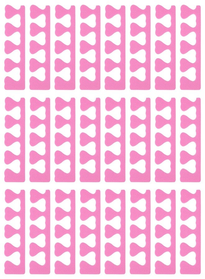 ValueBargain 24 Pcs Toe Spacers for Pedicures, Foam Toe Separators Soft Foam Sponge Toes Spacer for Manicure Pedicure for Easy Naisl Painting (Pink) - Image 1